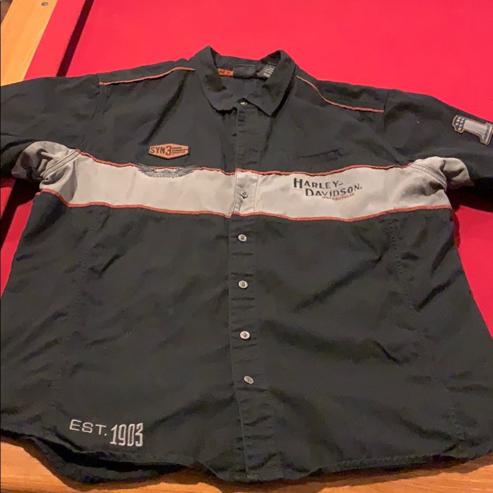 Harley Davidson Button up short sleeve shirt